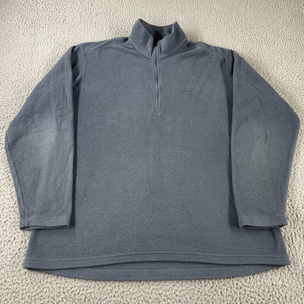 Vintage Patagonia Capilene EW Fleece Zip T Sweater Mens XL Blue Pullover Fade